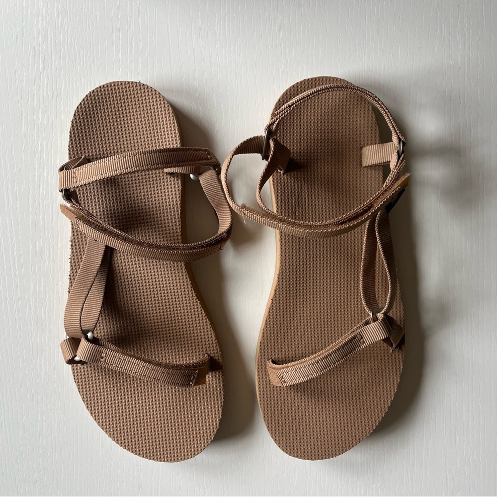 Teva Women's Original Universal Slim Adjustable Sandal  in the color Tigers Eye
